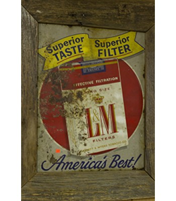 SOLD - L&M Antique Sign